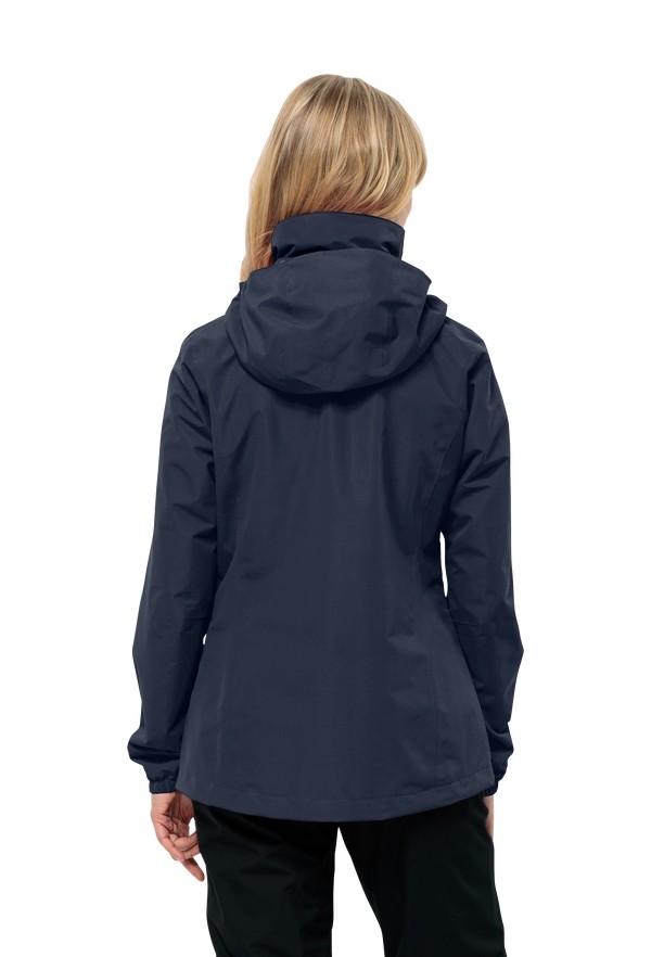 Jack Wolfskin Stormy Point 2l Regenjassen Dames Donkerblauw | 26899743