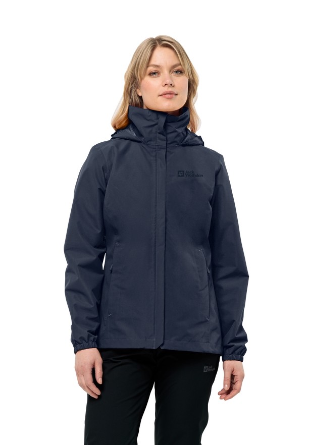 Jack Wolfskin Stormy Point 2l Regenjassen Dames Donkerblauw | 26899743