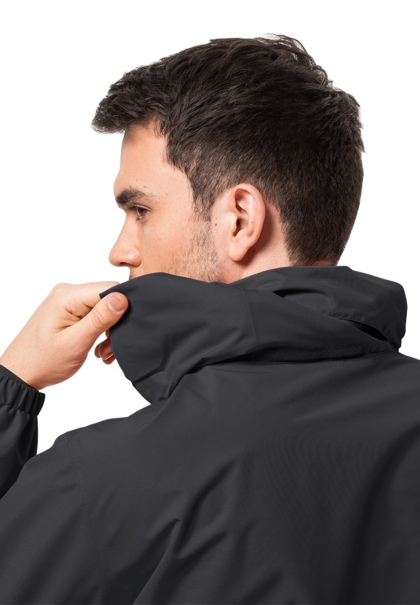 Jack Wolfskin Stormy Point 2l Regenjassen Heren Zwart | 12191767