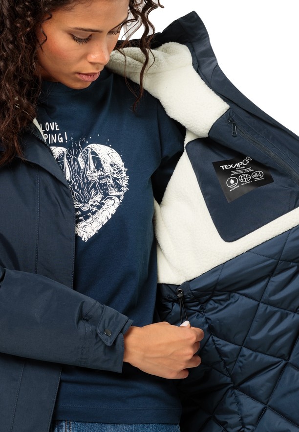 Jack Wolfskin Talforst Jassen Dames Donkerblauw | 48481546