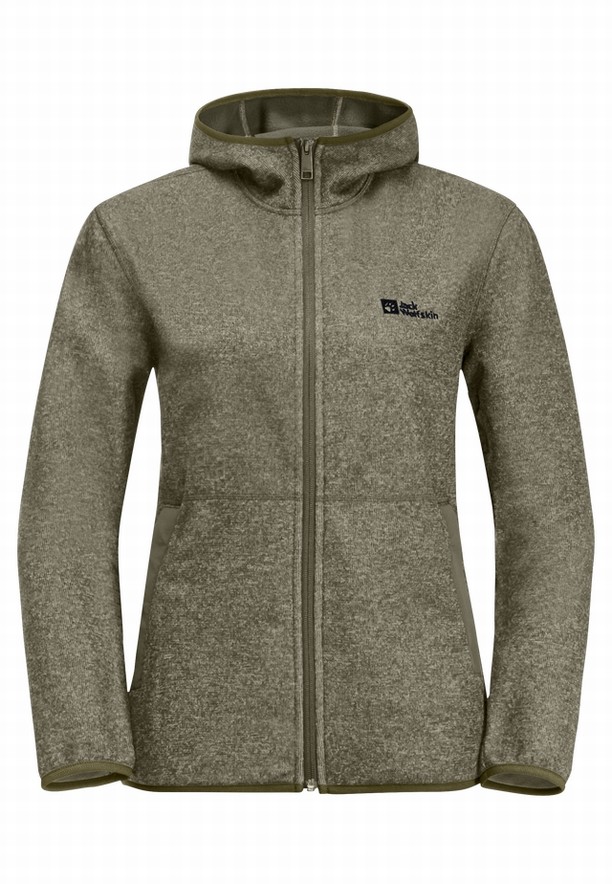 Jack Wolfskin Tannenspur Fleece Jassen Dames Olijfgroen | 95804847