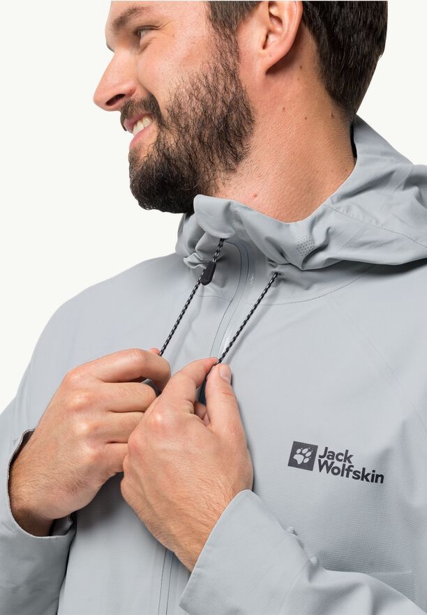 Jack Wolfskin Tapeless 2.0 Regenjassen Heren Grijs | 80345256