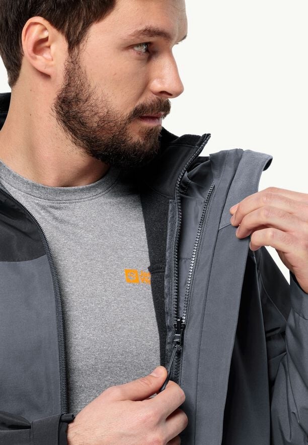 Jack Wolfskin Taubenberg 3in1 Jassen Heren Zwart | 24177028