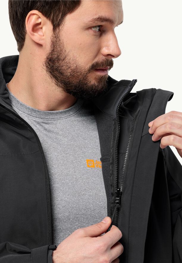 Jack Wolfskin Taubenberg 3in1 Jassen Heren Zwart | 65170890