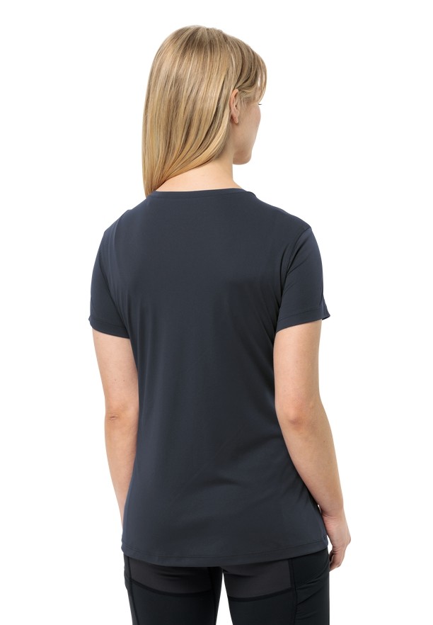 Jack Wolfskin Tech T-shirts Dames Donkerblauw | 61626358