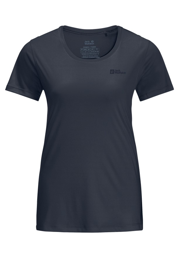 Jack Wolfskin Tech T-shirts Dames Donkerblauw | 61626358