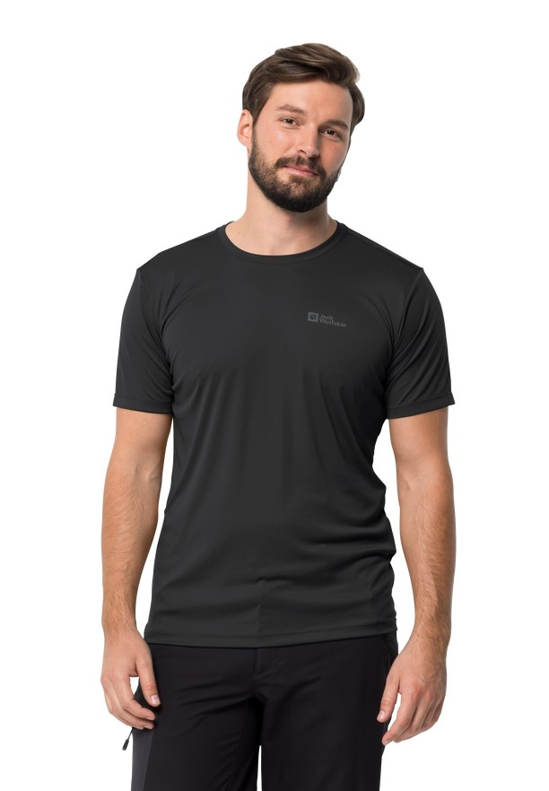 Jack Wolfskin Tech T-shirts Heren Zwart | 78033956