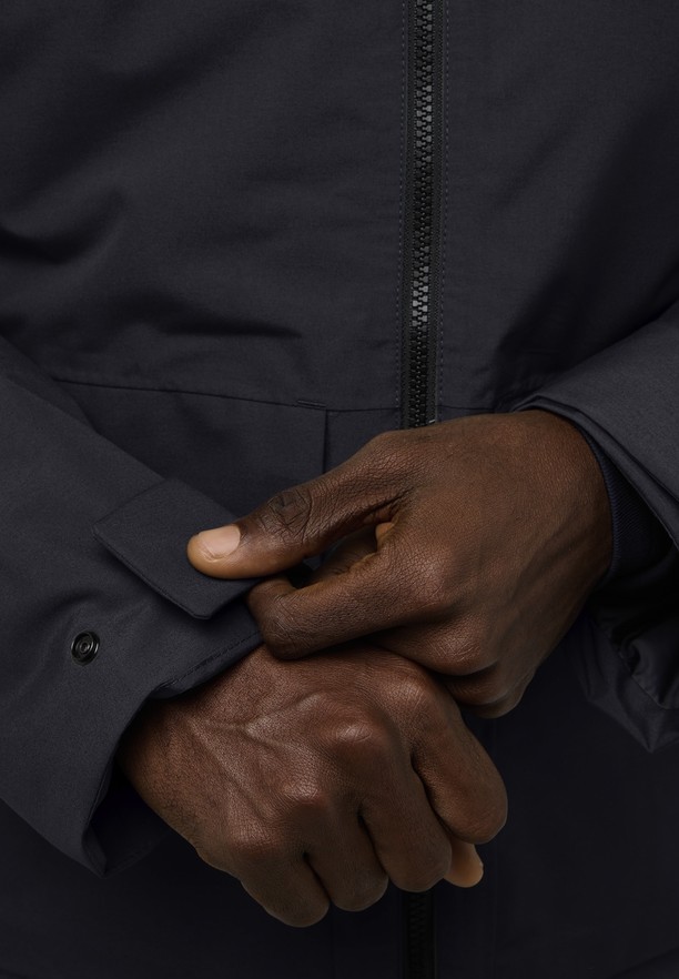 Jack Wolfskin Tempeltor Regenjassen Heren Zwart | 47355302