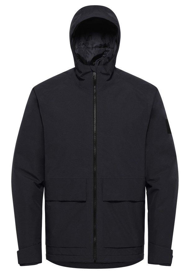 Jack Wolfskin Tempeltor Regenjassen Heren Zwart | 47355302