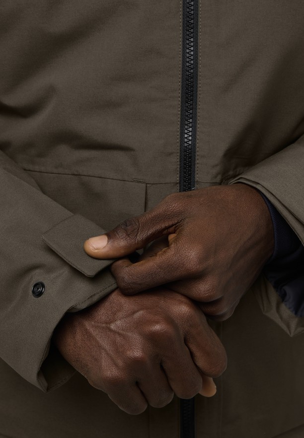 Jack Wolfskin Tempeltor Regenjassen Heren Koffie | 27605853