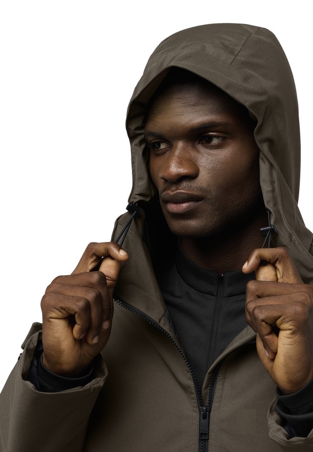 Jack Wolfskin Tempeltor Regenjassen Heren Koffie | 27605853