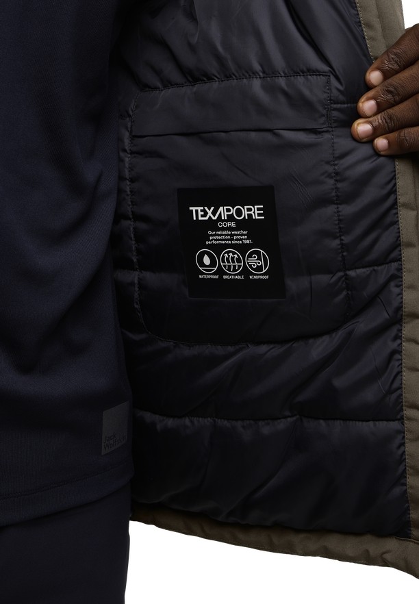 Jack Wolfskin Tempeltor Regenjassen Heren Koffie | 27605853