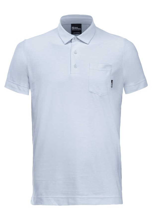 Jack Wolfskin Terral Poloshirt Heren Blauw | 54899069