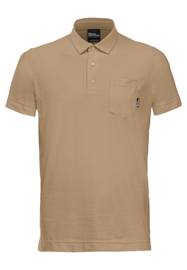Jack Wolfskin Terral Poloshirt Heren Bruin | 71516435