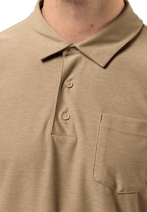 Jack Wolfskin Terral Poloshirt Heren Bruin | 71516435