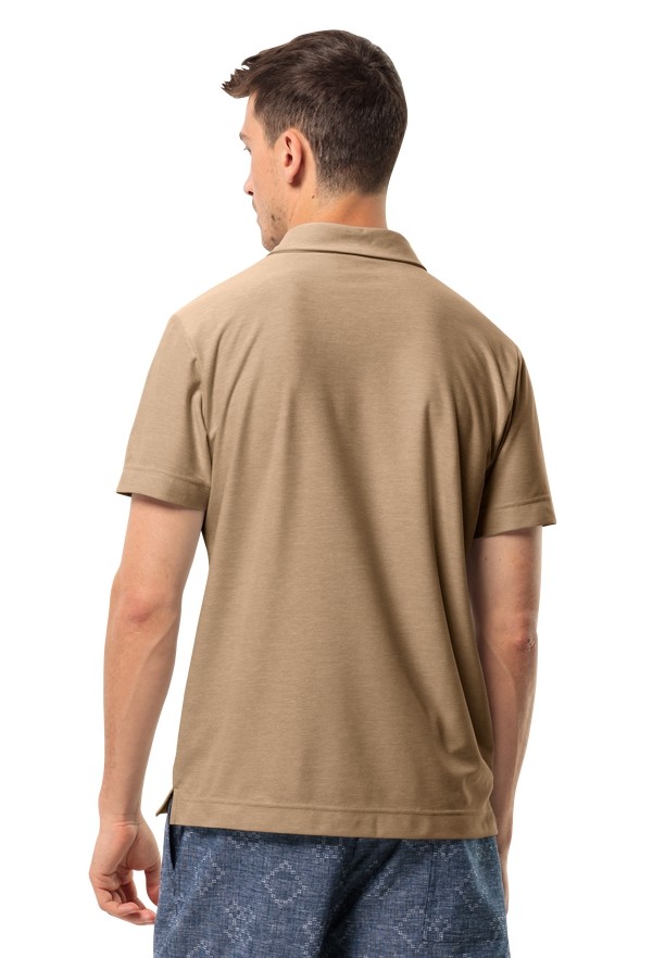Jack Wolfskin Terral Poloshirt Heren Bruin | 71516435