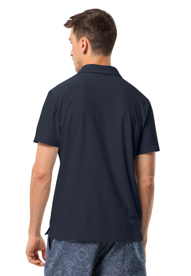Jack Wolfskin Terral Poloshirt Heren Donkerblauw | 17959457