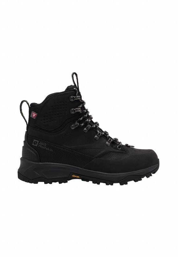 Jack Wolfskin Terraquest Arctic Texapore Mid Wandelschoenen Dames Zwart | 99075267