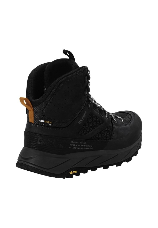 Jack Wolfskin Terraquest Texapore Mid Wandelschoenen Heren Zwart | 19598603