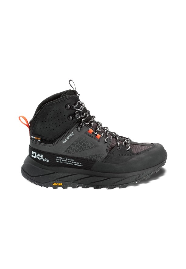 Jack Wolfskin Terraquest Texapore Mid Wandelschoenen Dames Zwart | 11514108