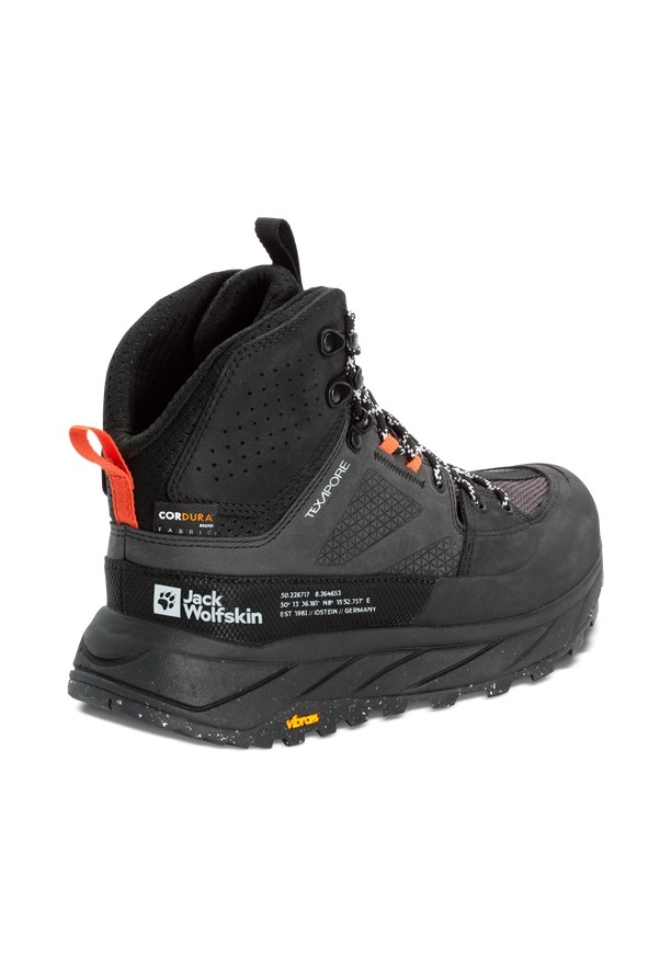 Jack Wolfskin Terraquest Texapore Mid Wandelschoenen Dames Zwart | 55721119