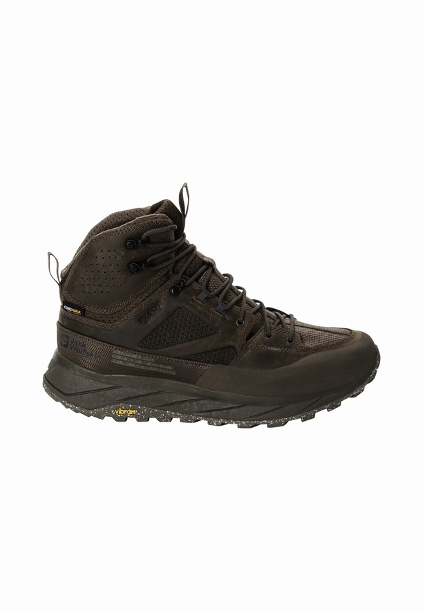 Jack Wolfskin Terraquest Texapore Mid Wandelschoenen Heren Bruin | 89550970