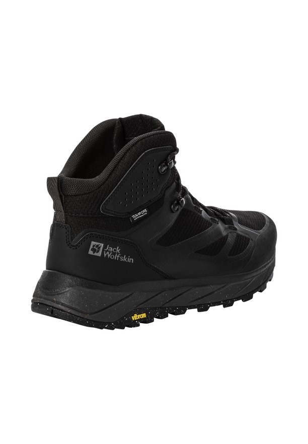 Jack Wolfskin Terraventure Texapore Mid Wandelschoenen Heren Zwart | 35381746