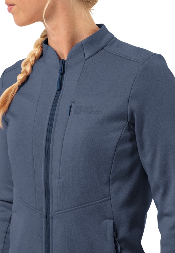 Jack Wolfskin Tervern Fz Fleece Jassen Dames Blauw | 45302109