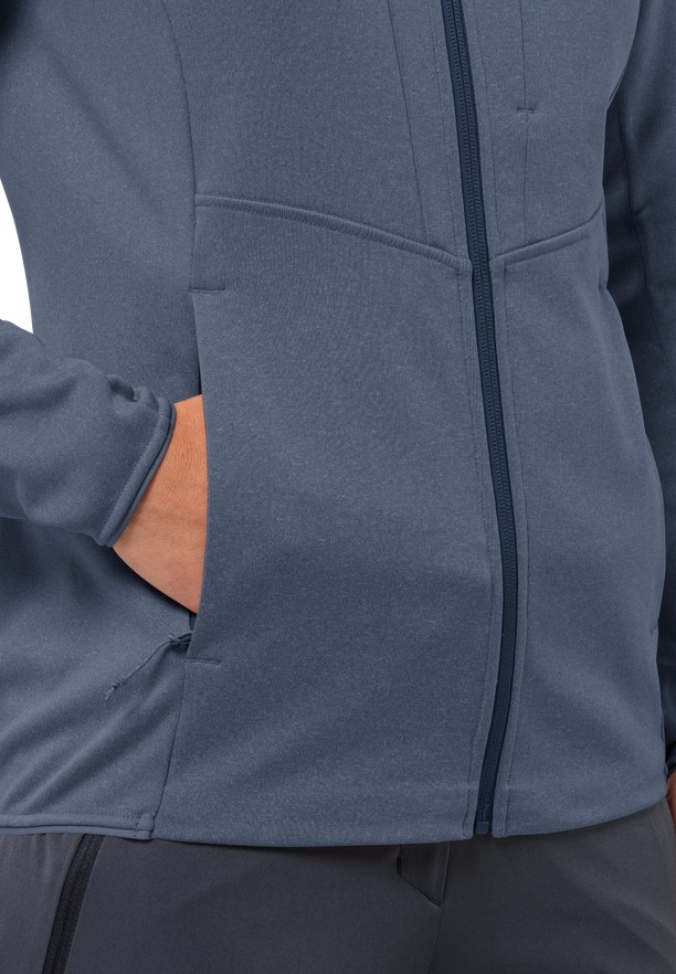 Jack Wolfskin Tervern Fz Fleece Jassen Dames Blauw | 45302109