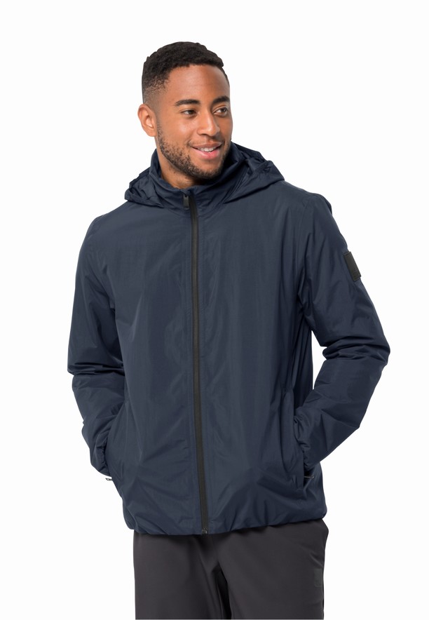 Jack Wolfskin Textor Regenjassen Heren Donkerblauw | 98339956