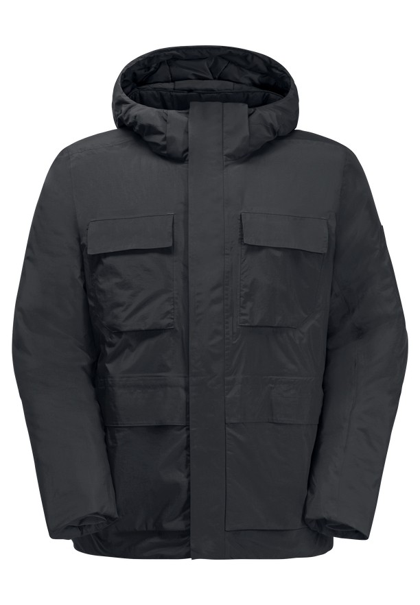 Jack Wolfskin Textor Utility Winterjassen Heren Zwart | 83700495
