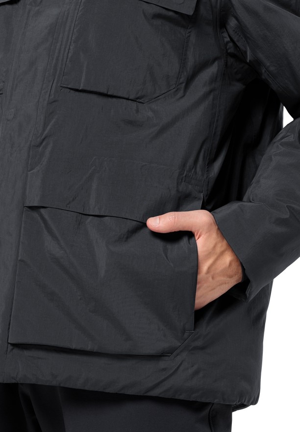Jack Wolfskin Textor Utility Winterjassen Heren Zwart | 83700495