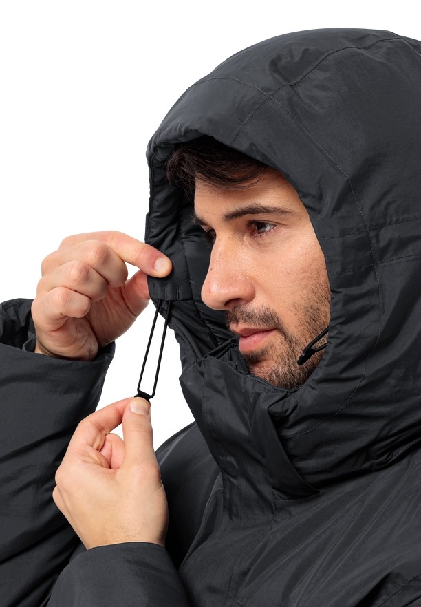 Jack Wolfskin Textor Utility Winterjassen Heren Zwart | 83700495