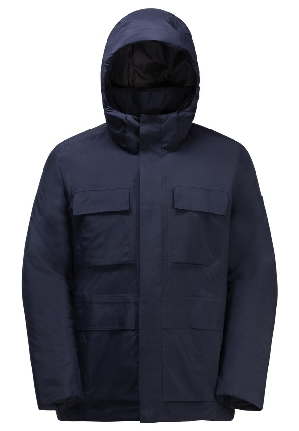 Jack Wolfskin Textor Utility Winterjassen Heren Donkerblauw | 64446669