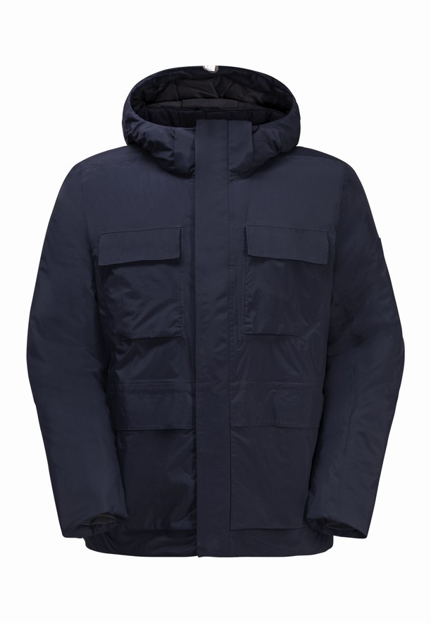 Jack Wolfskin Textor Utility Winterjassen Heren Donkerblauw | 64446669