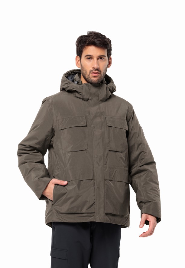 Jack Wolfskin Textor Utility Winterjassen Heren Koffie | 27957332