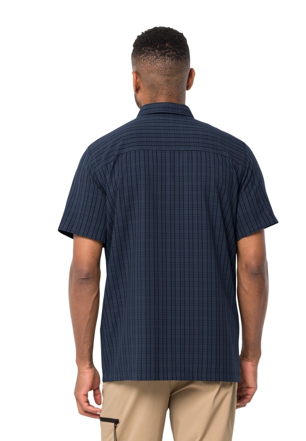 Jack Wolfskin Thompson Overhemd Heren Donkerblauw | 62886645
