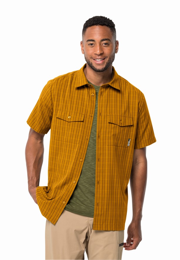 Jack Wolfskin Thompson Overhemd Heren Geel | 94371988