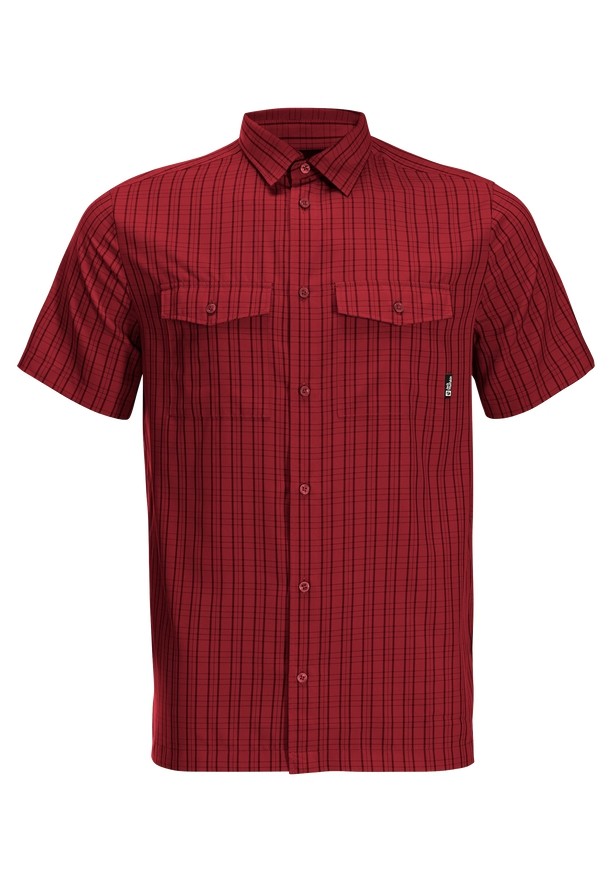 Jack Wolfskin Thompson Overhemd Heren Rood | 32250995