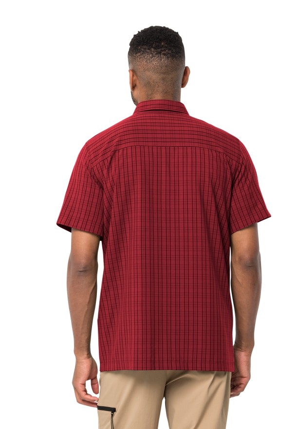 Jack Wolfskin Thompson Overhemd Heren Rood | 32250995