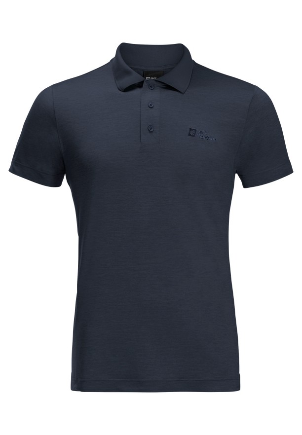 Jack Wolfskin Travel Poloshirt Heren Donkerblauw | 99023306