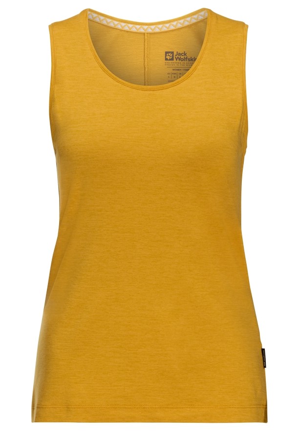 Jack Wolfskin Travel Tanktop Dames Geel | 78920601