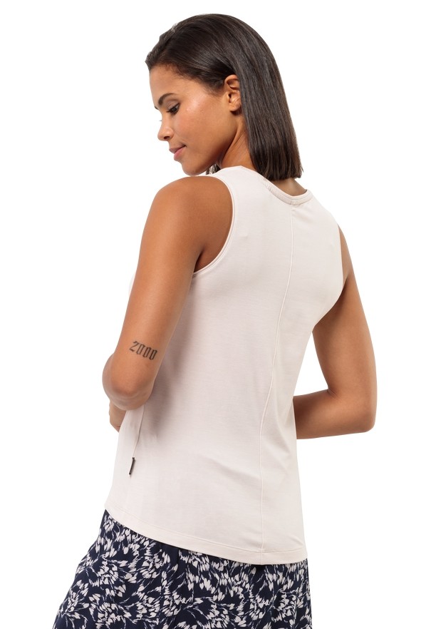 Jack Wolfskin Travel Tanktop Dames Wit | 71302067