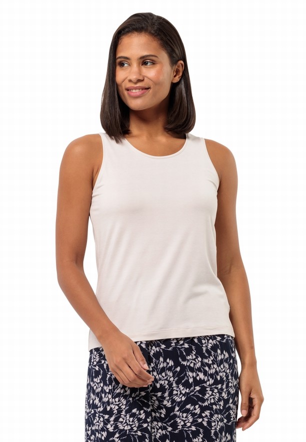 Jack Wolfskin Travel Tanktop Dames Wit | 71302067