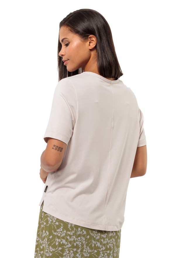 Jack Wolfskin Travel T-shirts Dames Wit | 92303727