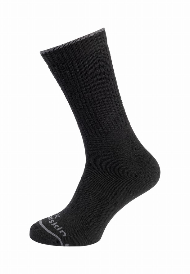 Jack Wolfskin Trek Merino Cl C Sokken Heren Zwart | 95999708