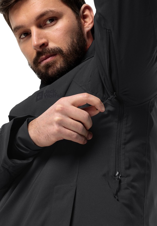 Jack Wolfskin Troposphere Ins Winterjassen Heren Zwart | 90492314
