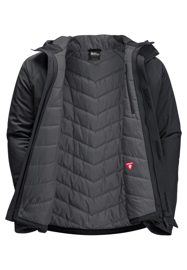 Jack Wolfskin Troposphere Ins Winterjassen Heren Zwart | 90492314