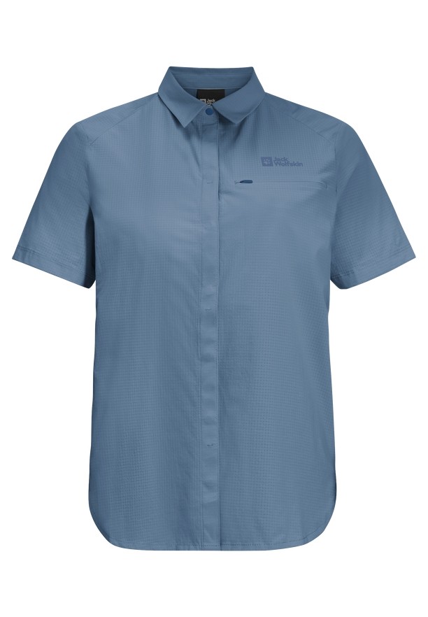 Jack Wolfskin Vandra S/s Overhemd Dames Blauw | 84423360