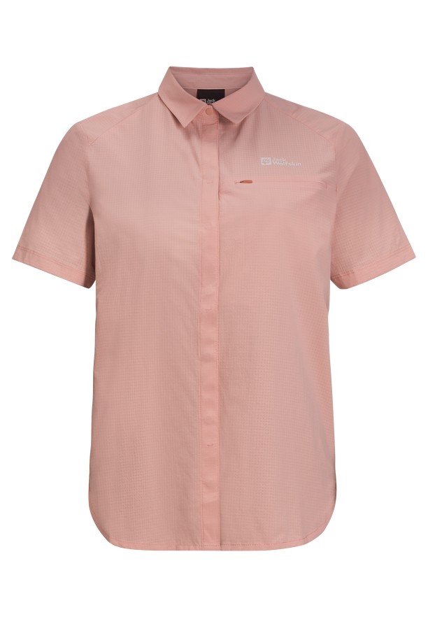 Jack Wolfskin Vandra S/s Overhemd Dames Roze | 41637503